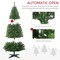 Edge Collections - 6' - Green - Pre-lit Artificial Christmas Tree with Auto Open Design - 1 Piece